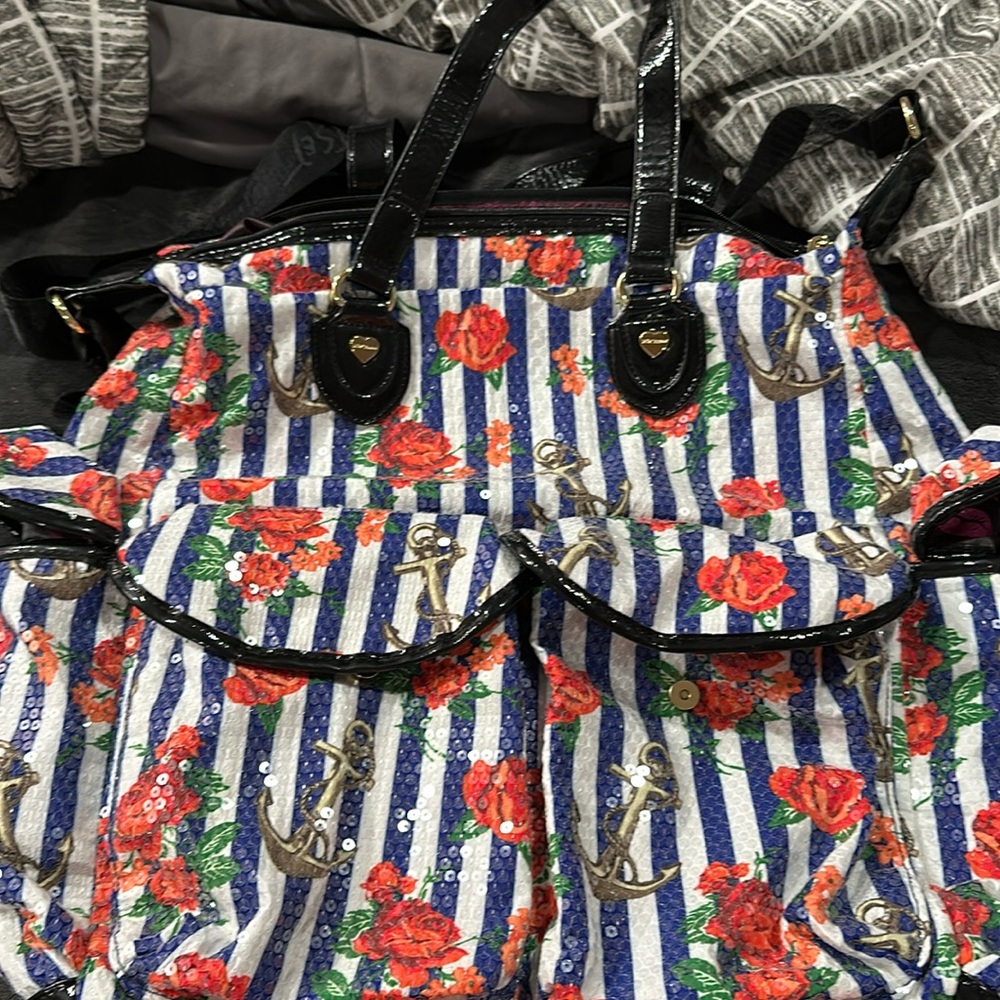 Sparkle overnight sailor themed bag